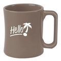 14 Oz. Matte/ Gloss Square Handle Diner Mug